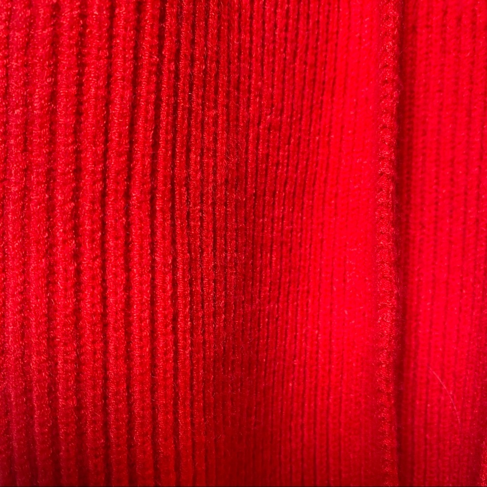 Lovers + Friends Red Ribbed Open Front Cardigan - Picture 12 of 12